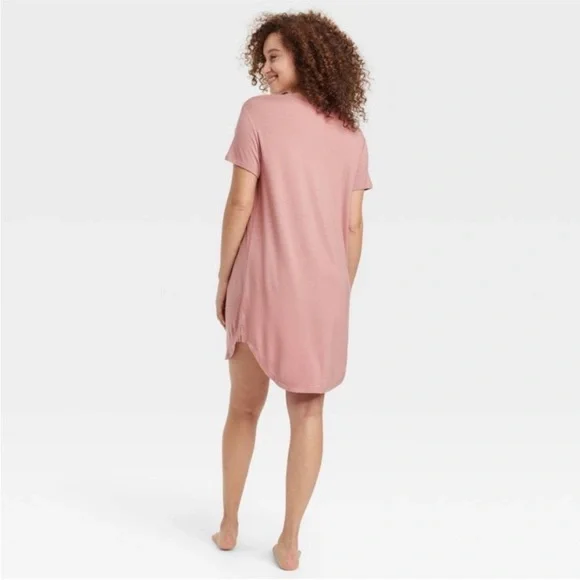 Stars Above Beautifully Soft Short Sleeve Dress - Pink XXL - Picture 10 of 10